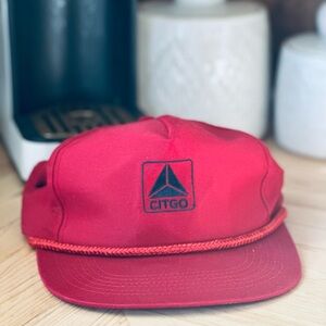 Vintage CITGO Red Snapback